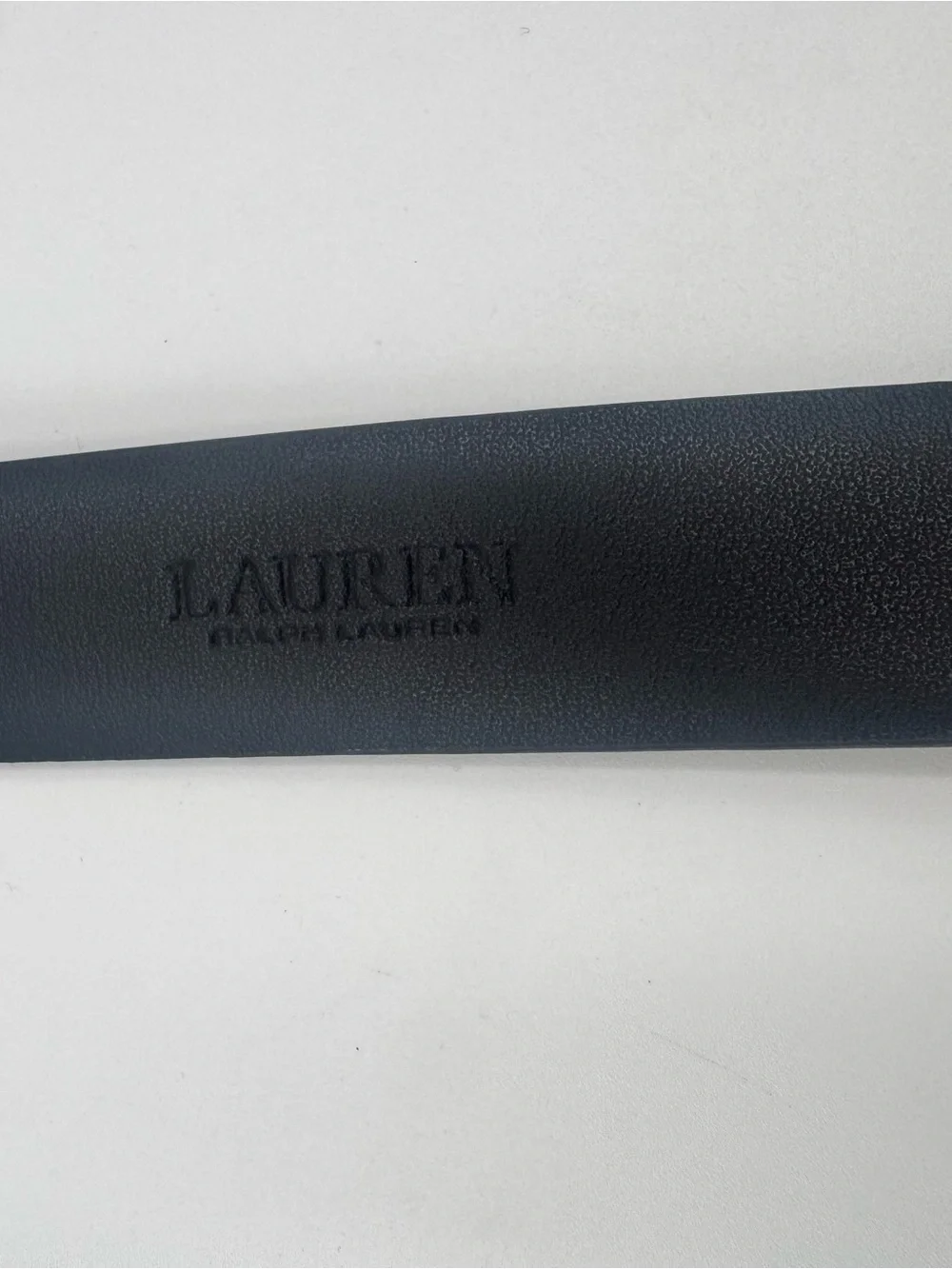 Ralph Lauren Sz Small Women's Charm Crosshatch Leather Belt Lauren Black /Gold